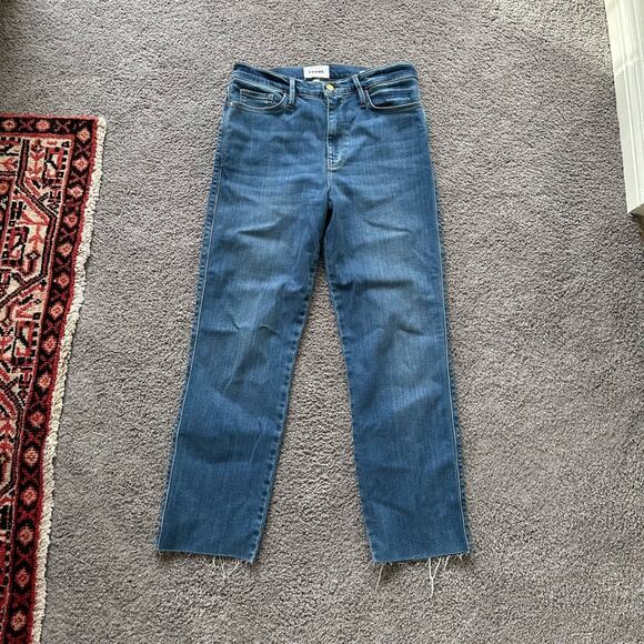 Frame Le Sylvie Slender Straight Jeans - Picture 1 of 7